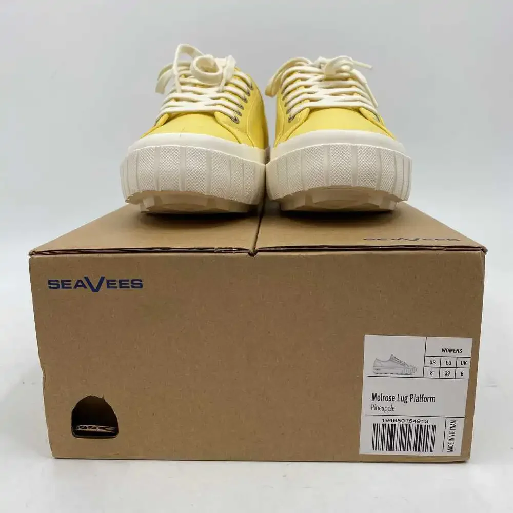 SeaVees Yellow Melrose Platform Sneakers | Women’s Size 8
